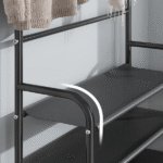 ⁦منظم متعدد الطبقات للأحذية والملابس بخمسة رفوف  هو حل مثالي لترتيب مدخل البيت⁩ - الصورة ⁦3⁩